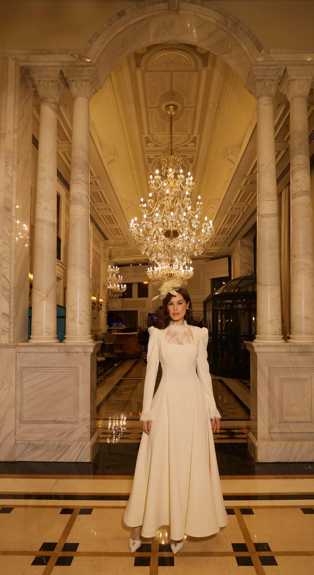 Nişan ve Nikah Elbisesi | Fransız Dantel Vintage | Her haute couture Clara Model